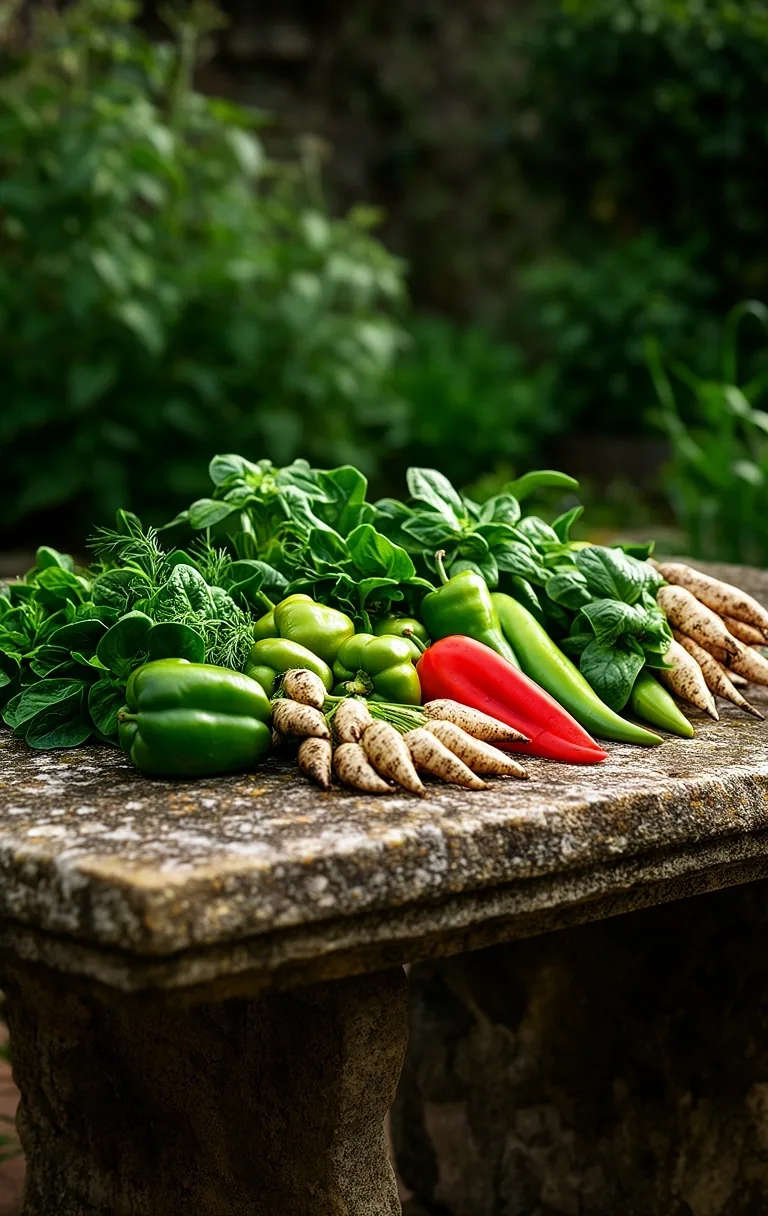 Textura natural de vegetales